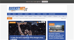 Desktop Screenshot of basketnet.it